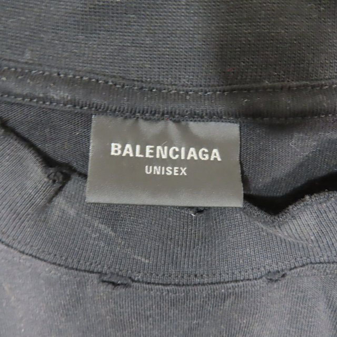 Balenciaga(バレンシアガ)の23SS バレンシアガ PARIS MOON メタルロゴ 再構築 Tシャツ 2 メンズのトップス(Tシャツ/カットソー(半袖/袖なし))の商品写真