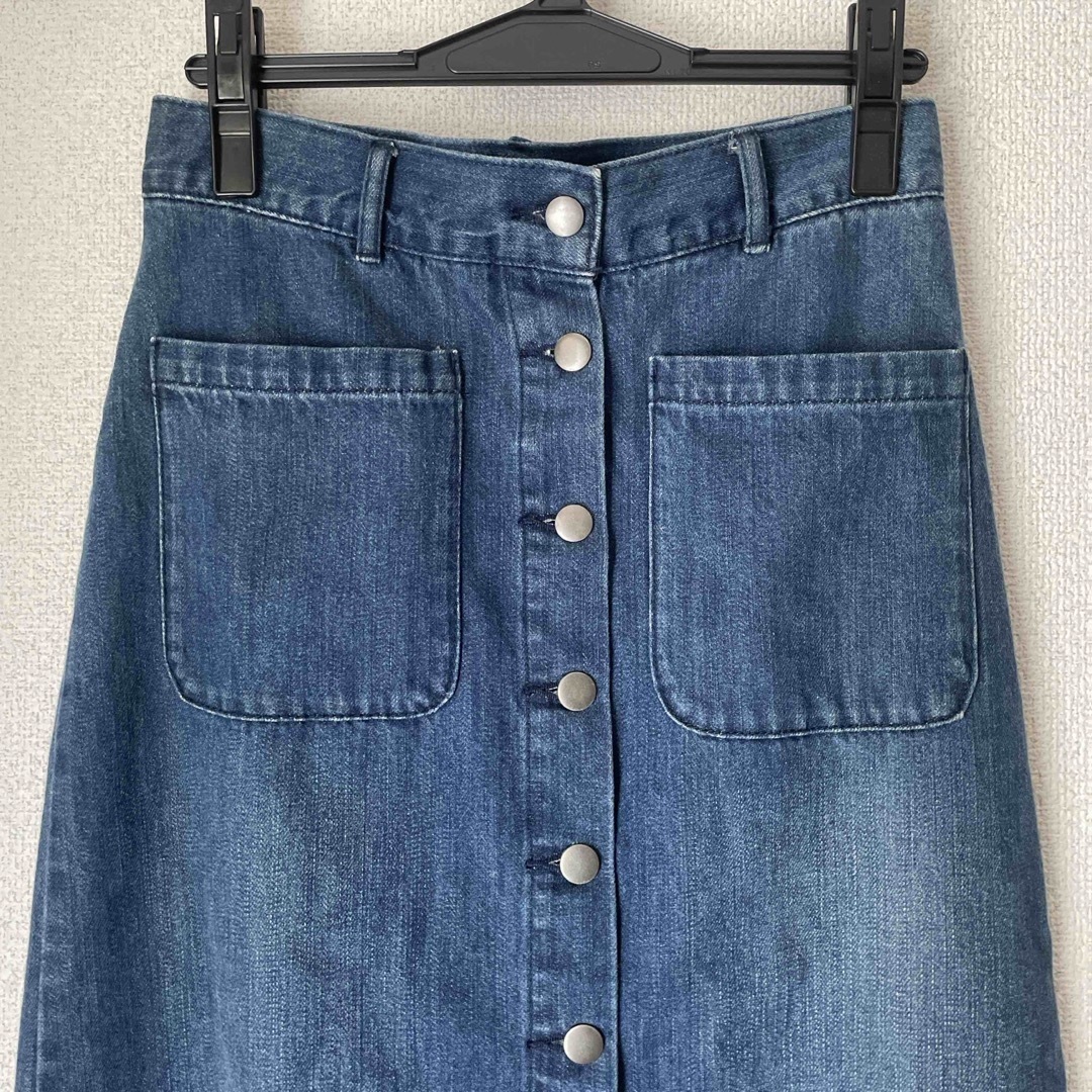 Discoat(ディスコート)のDiscoatジーンズ デニムスカート ロング丈 ボタン レディースのスカート(ロングスカート)の商品写真