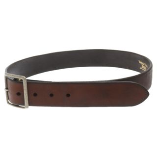 Vintage Works ヴィンテージワークス LEATHER BELT 5HOLE メタルバングル レザーベルト 5ホール ブラウン DH5697(ベルト)