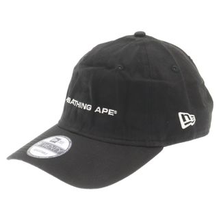 A BATHING APE - A BATHING APE アベイシングエイプ ×NEW ERA 9TWENTY CAP ニューエラ ロゴ刺繍 ベースボールキャップ 帽子 ブラック 001CPG801021X