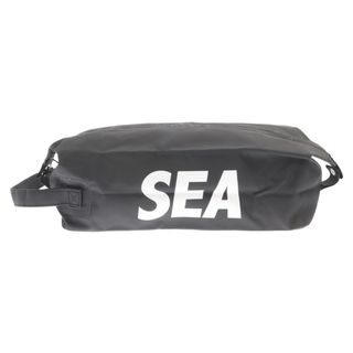 WIND AND SEA - WIND AND SEA ウィンダンシー WDS DOPP KIT BAG LARGE ロゴプリント ラージ ポーチ シューズケース ブラック WDS-20S-GD-10