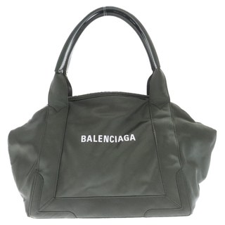 Balenciaga - BALENCIAGA バレンシアガ ネイビーカバ S ナイロン ハンド バッグ カーキ 339933