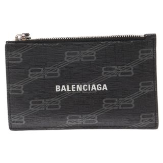 バレンシアガ(Balenciaga)のBALENCIAGA バレンシアガ BBモノグラム レザー フラグメントケース コインケース 財布 ブラック 640535(コインケース/小銭入れ)