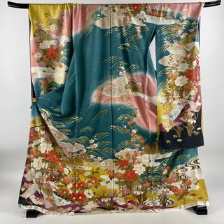 振袖 身丈180cm 裄丈75cm 正絹 名品 【中古】(着物)