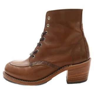 レッドウィング(REDWING)のRED WING レッド ウイング Clara Amber Harness Leather Boots クララ アンバー ハーネス レザー ブーツ 3406 ブラウン(ブーツ)