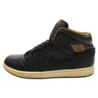 ナイキ(NIKE)のNIKE ナイキ AIR JORDAN 1 MID エアジョーダン 1ミッドカットスニーカー ブラック US10/28cm 554724-042(スニーカー)