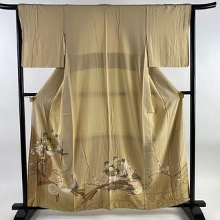 色留袖 身丈159cm 裄丈65cm 正絹 名品 【中古】(着物)