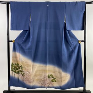 色留袖 身丈152.5cm 裄丈64cm 正絹 名品 【中古】(着物)