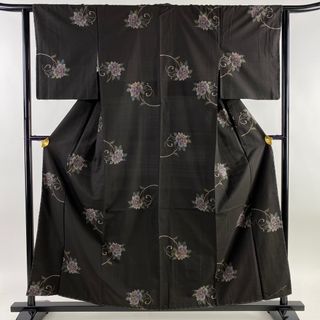 紬 身丈157cm 裄丈62cm 正絹 美品 名品 【中古】(着物)