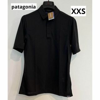 パタゴニア(patagonia)のpatagonia パタゴニア シャツ ポロシャツ 半袖 53160 黒(ポロシャツ)