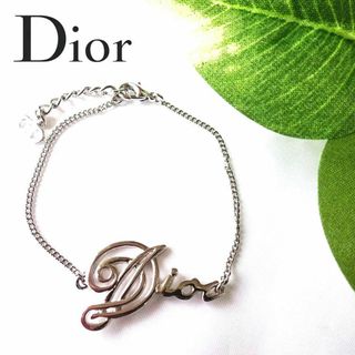 Christian Dior - 美品☆クリスチャンディオール ロゴ シルバー ブレスレット