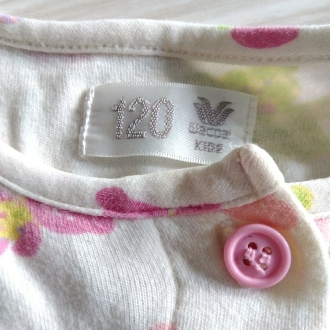 Wacoal(ワコール)のパジャマ　120　上下セット　綿100%　ワコール キッズ/ベビー/マタニティのキッズ服女の子用(90cm~)(パジャマ)の商品写真