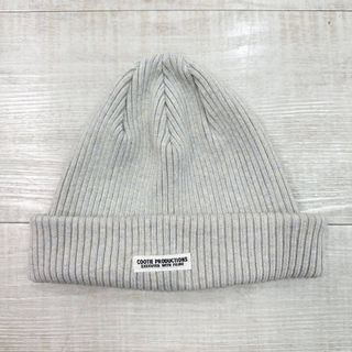 COOTIE - COOTIE Logo Rib Beanie ニットキャップ ライトグレー 系