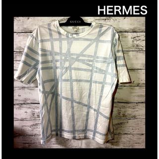 エルメス(Hermes)の【マルジェラ期　M】エルメス　Tシャツ　HERMES リボン　margiela(Tシャツ(半袖/袖なし))