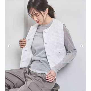 UNITED ARROWS - 現行品 UNITED ARROWS グリッターラメ ジャージー カットソー