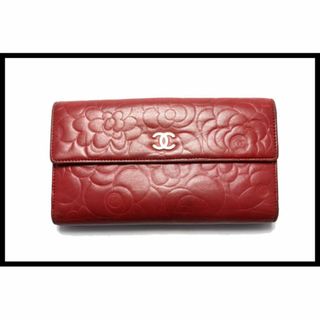 シャネル(CHANEL)のシャネル 15番台 カメリア Wホック SV金具 長財布■4to18554376(財布)