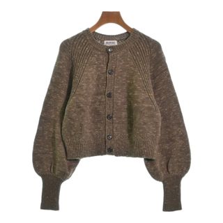 BEAMS BOY カーディガン F 茶系xベージュ系(ミックス) 【古着】【中古】