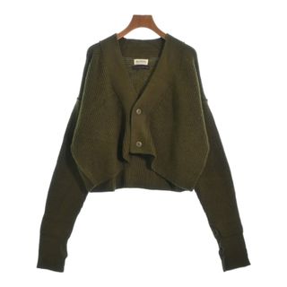 BEAMS BOY ビームスボーイ カーディガン F カーキ 【古着】【中古】