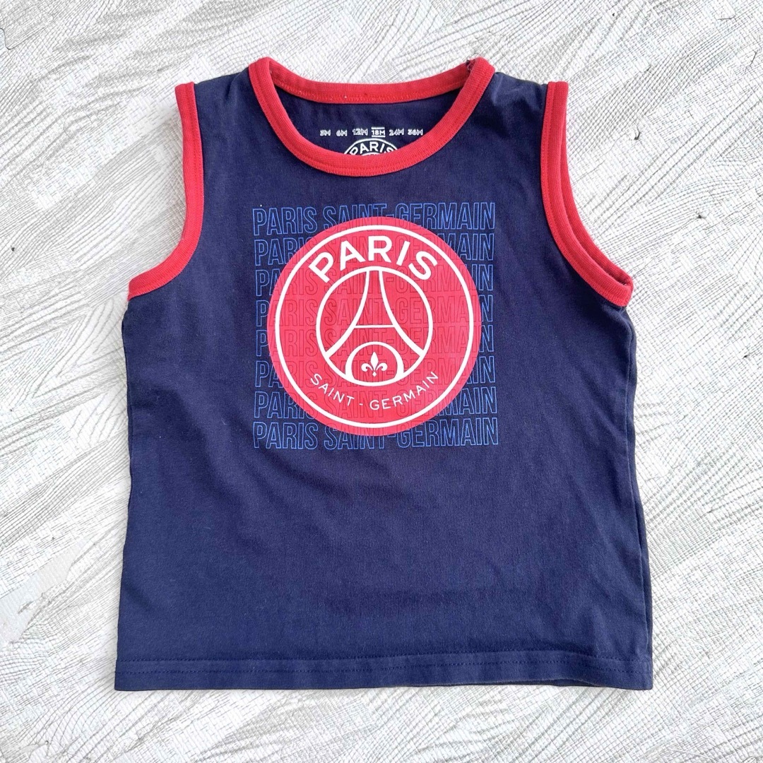 Paris Saint-Germain(パリサンジェルマン)のPSG サッカー　ベビー　子供服　トップス　タンクトップ　セパレート　男の子 キッズ/ベビー/マタニティのベビー服(~85cm)(タンクトップ/キャミソール)の商品写真