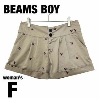 【BEAMS BOY】ビームスボーイ ショートパンツ 刺繍 美品 イカリ【F】