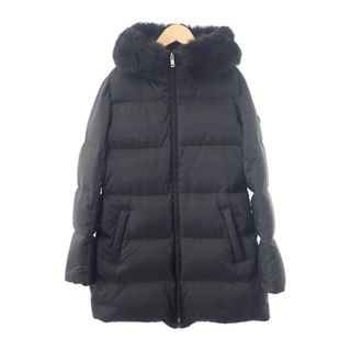 PRADA - 【中古】【Aランク】PRADA プラダ ファー付ロングダウンコート 29E117 106O F0002 ポリエステル ブラック サイズ42 レディース【ISEYA】