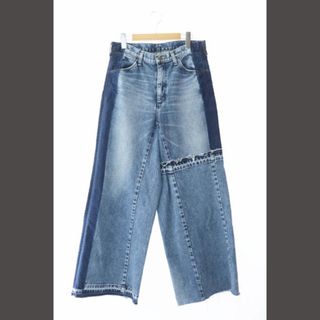 ラングラー(Wrangler)のラングラー リメイク ワイド デニム パンツ M 青 ブルー(デニム/ジーンズ)