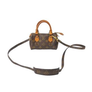 ルイヴィトン(LOUIS VUITTON)のLOUIS VUITTON ルイヴィトン ミニスピーディ 2WAYハンドバッグ M41534 モノグラム ゴールド金具 良品 中古 63030(ハンドバッグ)