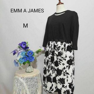 EMMAJAMES - エマジェイムス　極上美品　ドレス　ワンピース　パーティー　М　花柄