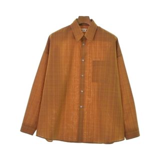 マルニ(Marni)のMARNI マルニ カジュアルシャツ 46(L位) オレンジ 【古着】【中古】(シャツ)