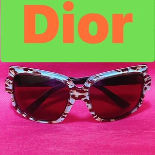 Christian Dior - ほぼ新品未使用！　Dior サングラス　レオパード柄