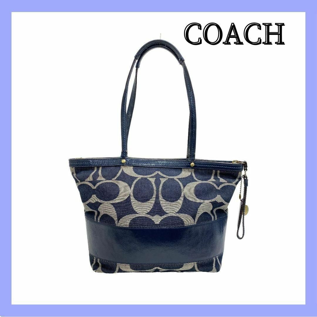 COACH(コーチ)のコーチ トートバッグ シグネチャー 12546ブルー デニム レディースのバッグ(トートバッグ)の商品写真