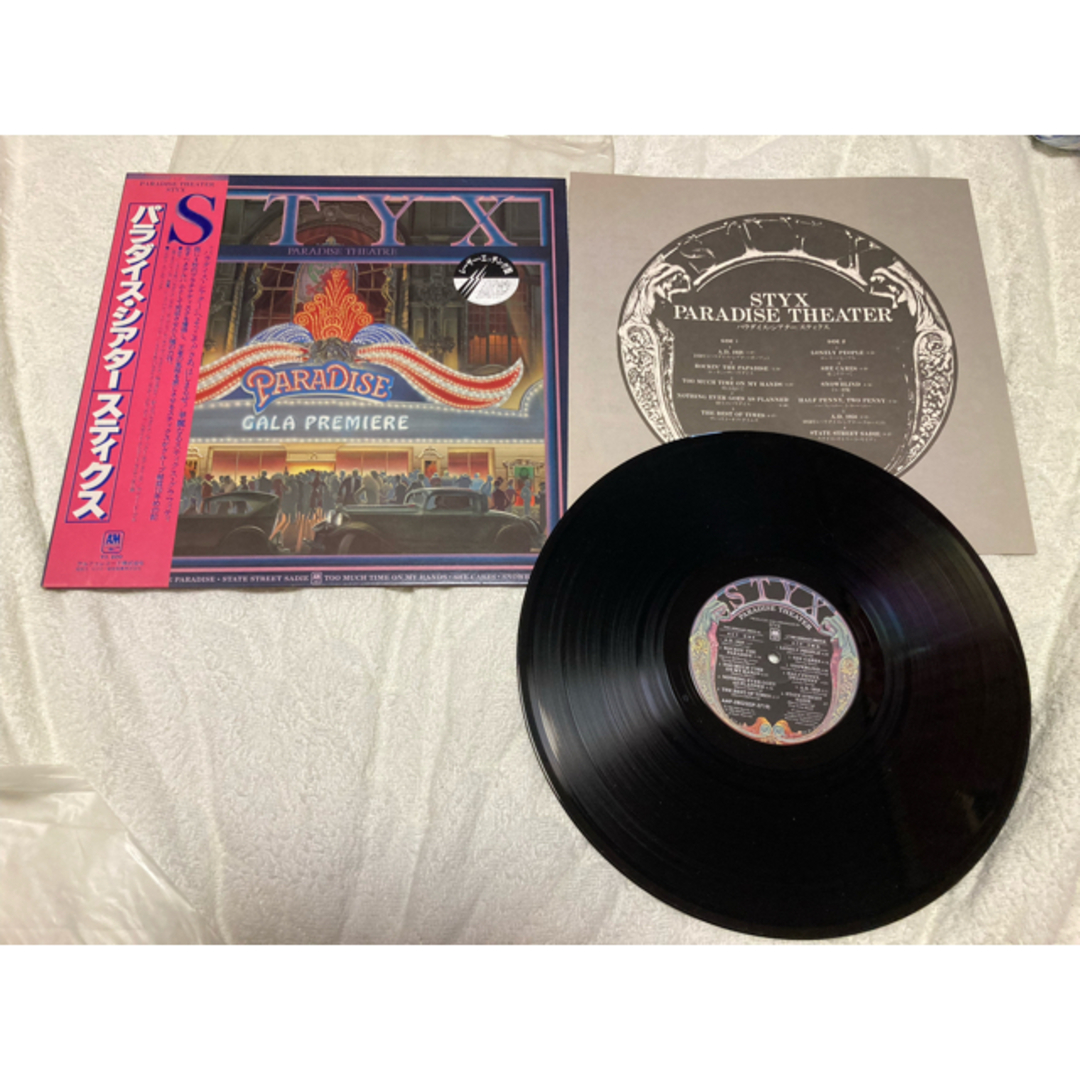 STYX/PARADISE THEATER レコード SP-3719ステレオ エンタメ/ホビーのCD(ポップス/ロック(洋楽))の商品写真