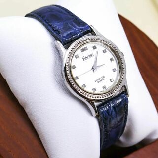 ◆美品 稼働 klaeuse 腕時計 シルバー925 ストーン 新品電池 h(腕時計)