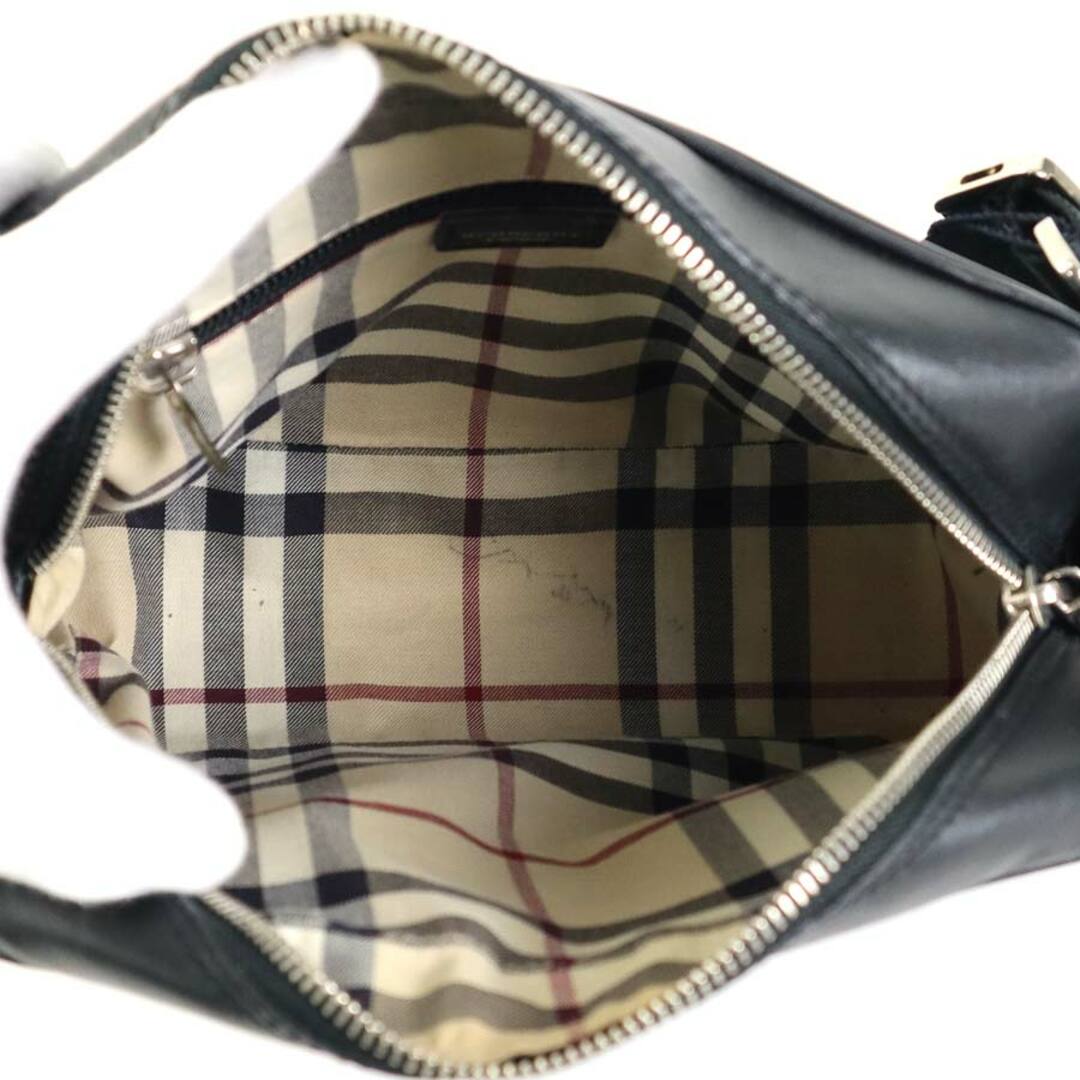 BURBERRY(バーバリー)のバーバリー BURBERRY 斜め掛けショルダーバッグ レザー ブラック ユニセックス 送料無料【中古】 55494g レディースのバッグ(ショルダーバッグ)の商品写真