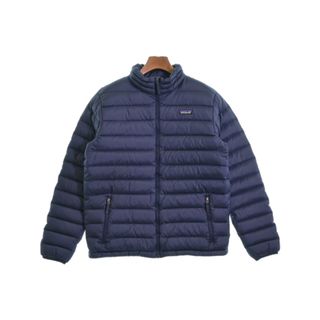 パタゴニア(patagonia)のpatagonia パタゴニア ダウンジャケット/ダウンベスト XXL 紺 【古着】【中古】(ダウンジャケット)