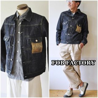 エフオービーファクトリー(FOB FACTORY)のFOBFACTORY エフオービーファクトリー　2378 Gジャンデニム　M(Gジャン/デニムジャケット)