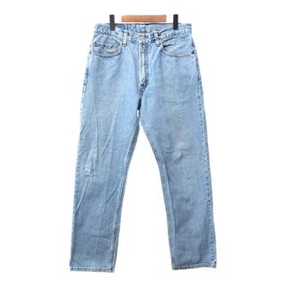 リーバイス(Levi's)の90年代 Levi's リーバイス 505 デニムパンツ アメカジ ライトブルー (メンズ W33 L30) 中古 古着 Q4823(デニム/ジーンズ)