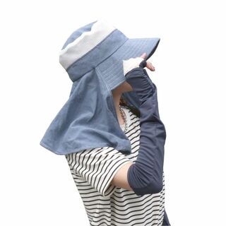 【色: ブルー】[DONOBAN] 帽子 レディース ハット キャップ uv u(その他)