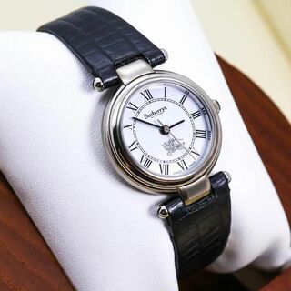 BURBERRY - ◆美品 稼働 BURBERRY 腕時計 純正レザーベルト レディース 新品電池g