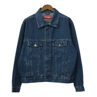 ラングラー(Wrangler)のWrangler ラングラー HERO デニム トラッカージャケット アメカジ ブルー (メンズ XL) 中古 古着 Q4840(Gジャン/デニムジャケット)