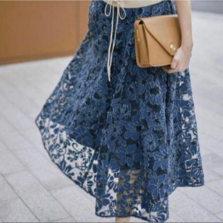 アメリヴィンテージ(Ameri VINTAGE)のAmeri VINTAGE ANTHESIS LACE SKIRT(ロングスカート)