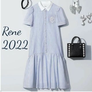 ルネ(René)の極美品♡ルネ♡ストライプワンピース(ひざ丈ワンピース)