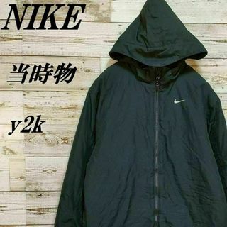 ナイキ(NIKE)の【059】y2kUSA古着NIKE中綿ナイロントラックジャケットテック刺繍ロゴ(ナイロンジャケット)