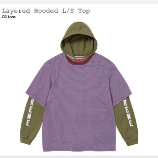 Supreme - Supreme layered Hooded L/S Top シュプリーム