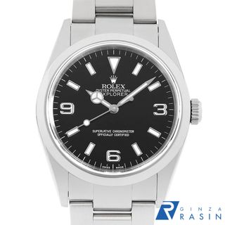 ロレックス(ROLEX)のロレックス エクスプローラーI 114270 ブラック P番 メンズ 中古 腕時計(腕時計(アナログ))