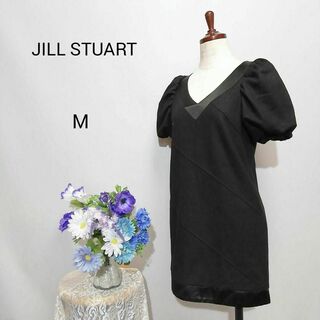 ジルスチュアート(JILLSTUART)のジルスチュアート　極上美品　ミニワンピース　ドレス　パーティー　黒色　Мサイズ(ナイトドレス)