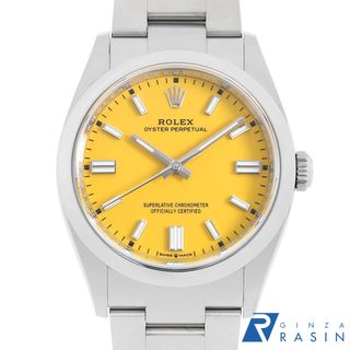 ロレックス(ROLEX)のロレックス オイスターパーペチュアル36 126000 イエロー ランダム番 メンズ 中古 腕時計(腕時計(アナログ))