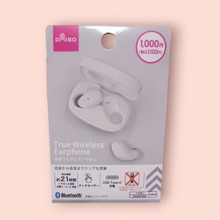 ダイソー(DAISO)のDAISO　完全ワイヤレスイヤホン　TWS-G273　白(ヘッドフォン/イヤフォン)