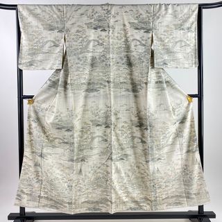 訪問着 身丈155cm 裄丈65cm 正絹 名品 【中古】(着物)