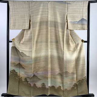 訪問着 身丈157cm 裄丈65.5cm 正絹 美品 名品 【中古】(着物)